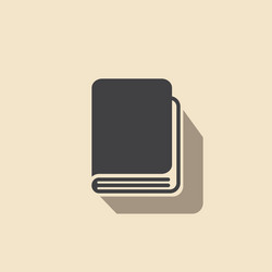 Notebook Icon - Light Background vector image