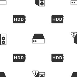 set case of computer server data web hosting vector image