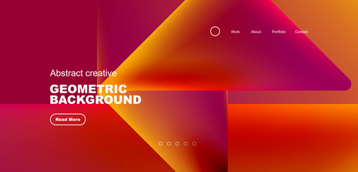 triangles with fluid colors geometric abstract vector image
