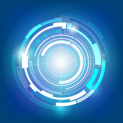 abstract digital circle loop technology vector image