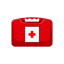 doctor first aid kit cartoon vector