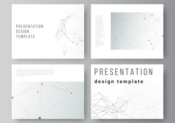 Layout presentation slides design vector