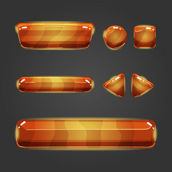 set of button for game design - 7 vector image