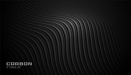 Carbon fiber texture in 3d style background vector