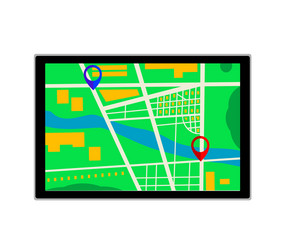 gps navigator icon vector