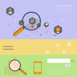 set of flat design concepts for web and printing vector image