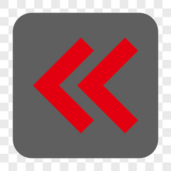 shift left rounded square button vector image
