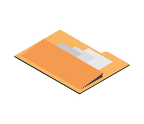 folder icon isometric vector