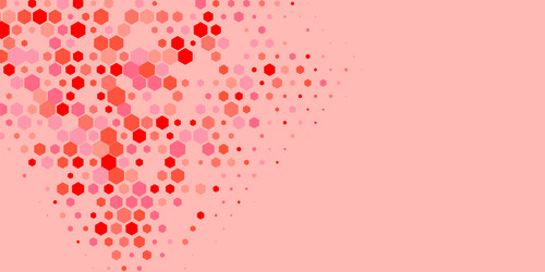 geometric multi size hexagon with color vector image