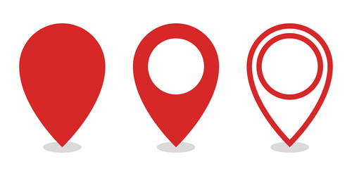 marker icons pointer location or navigation vector image