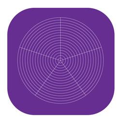 polar circular grid mesh pie chart graph element vector image