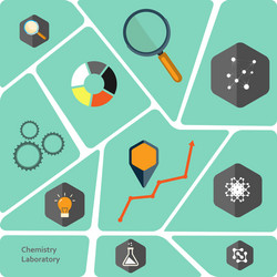 set of flat design concepts for web and printing vector image