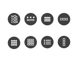 hamburger menu icon buttons for website ui vector image