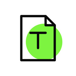 text edit and type format tool icon pixel perfect vector image