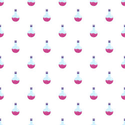 lab pink flask pattern seamless vector image