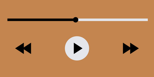 template video player for web and mobile apps vector image