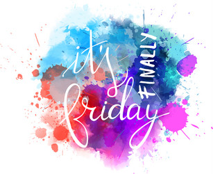 Watercolor Splash Lettering Background Vector Image