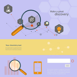 set of flat design concepts for web and printing vector image