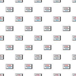 translate button pattern vector image