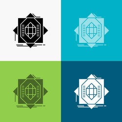 Abstract core fabrication formation forming icon vector