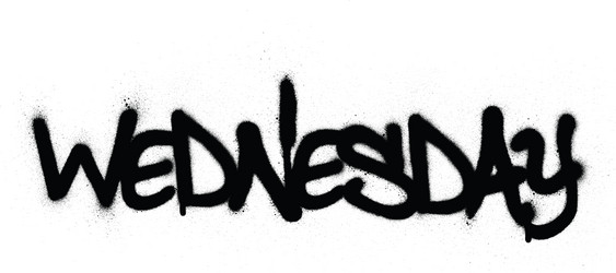 Black Graffiti Word Spray Vector Image