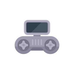 retro game console displaying gaming interface vector image