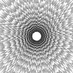 concentric circular pattern random burst vector image