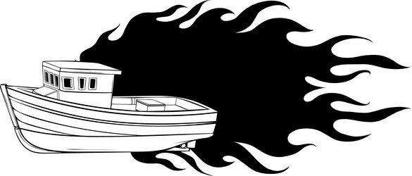 Speed Boat sketch line art illustration 9275558 Vector Art at Vecteezy