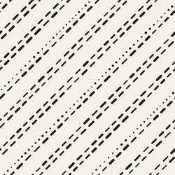 Black and white irregular rounded dashed lines vector