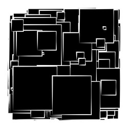abstract overlapping squares pattern vector image