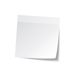 sticky note with shadow isolated on transparent vector image