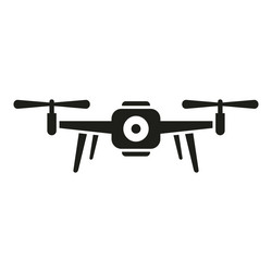 view drone control icon simple ai camera vector