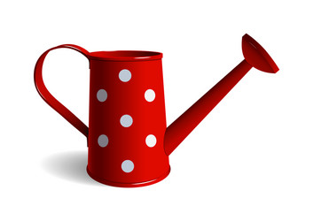 watering can isolated object white background vector