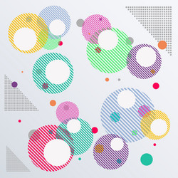abstract of colorful geometric pattern background vector image