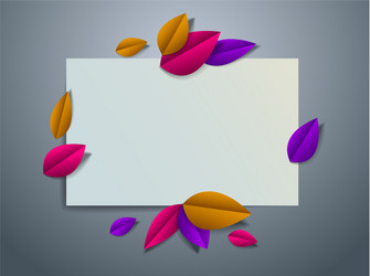 autumnal frame with copy space for text design vector image