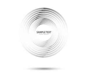 abstract lines in circle form design element vector image