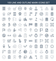 mark icons vector