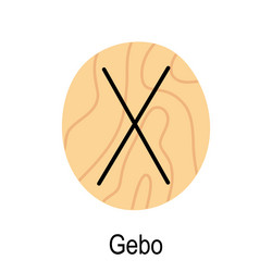 Gebo Rune Vector Images (over 170)