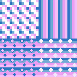 set of abstract patterns vector image