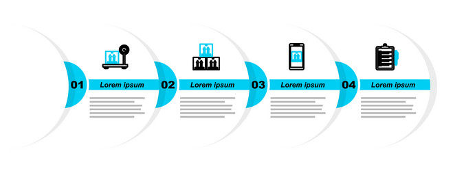 set line verification of delivery list mobile vector image
