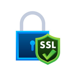 SSL Secure Connection Shield vector image