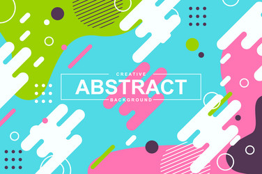 unique light design with dynamic shapes in memphis vector image