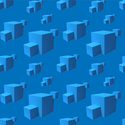 abstract seamless pattern with overlapping blue vector image
