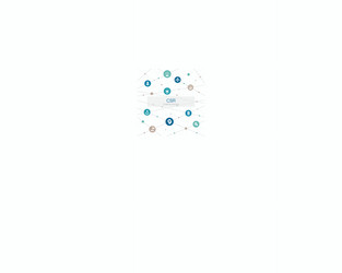 Csr trendy web template with simple icons vector