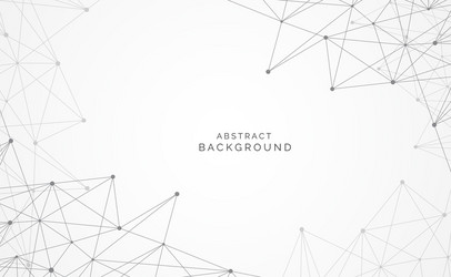 modern abstract network science connection vector image