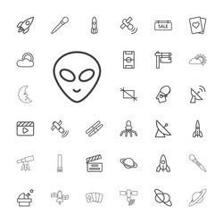 Space icons Royalty Free Vector Image - VectorStock