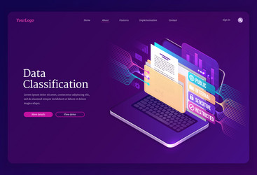 Data funnel banner design Royalty Free Vector Image