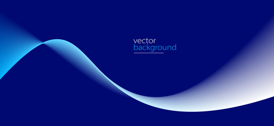 smooth flow of wavy shape with gradient abstract vector image
