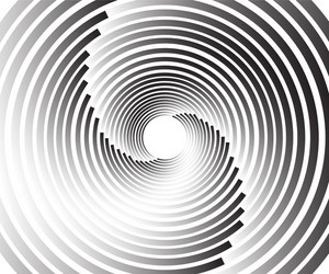 abstract lines in circle form design element vector image