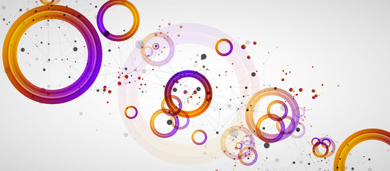 abstract background with gradient circles vector image